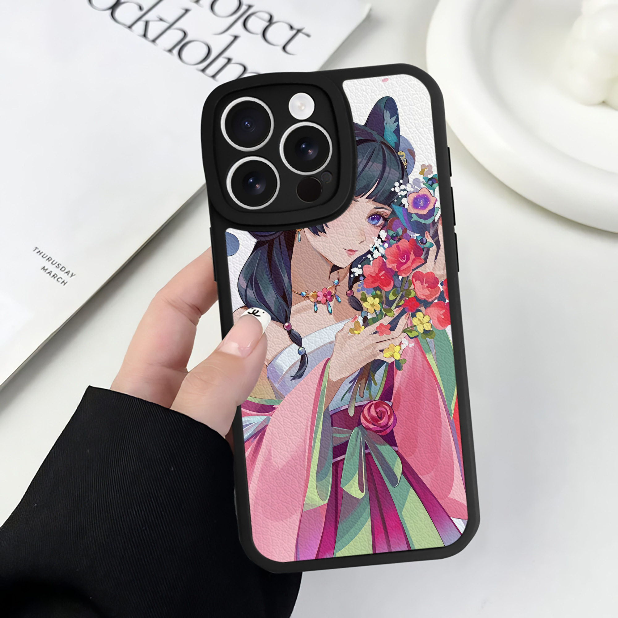 薬屋のひとりごと The Apothecary Diaries 【iPhone 16シリーズ対応】シリコンスマホケース（レザー調） 材質：シリコン